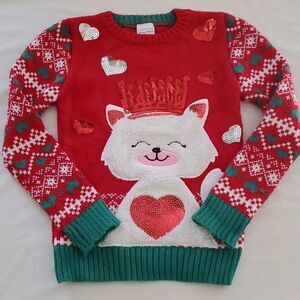 NEW YORK Laundry Holiday Classics girls Christmas sweater size XS